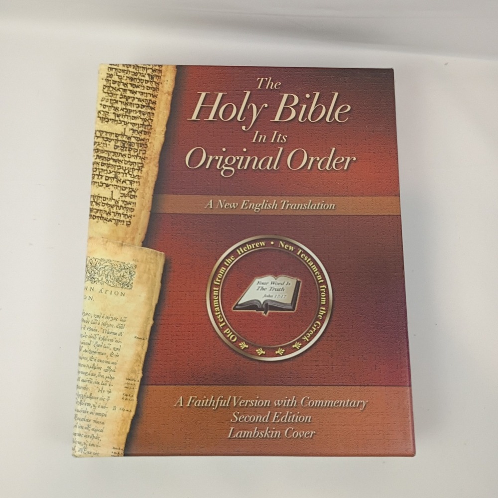 The Holy Bible In Its Original Order A New English Translation Lambskin